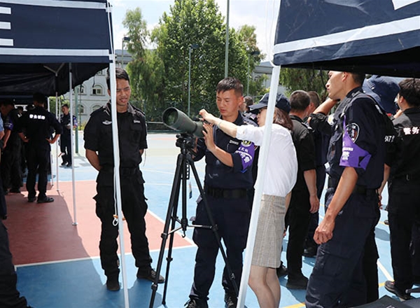 Special police detachment to experience high-magnification binocular